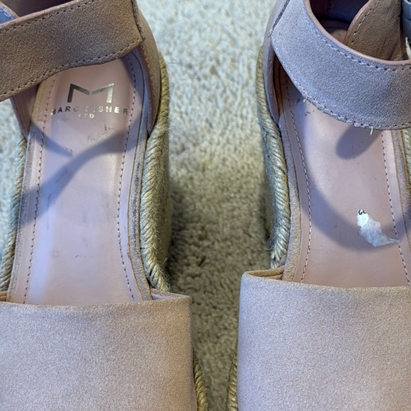 Marc Fisher Alita Platform Wedge Espadrille Sandal | Size 6.5 | Light Pink - Picture 8 of 9